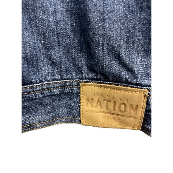 Parish Nation Men's NTN For The People Denim Jean Jacket Sherpa Lined 6X - Picture 3 of 8